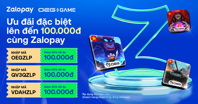 SỰ KIỆN NẠP GAME QUA ZALOPAY – ƯU ĐÃI TẾT CỰC HOT!